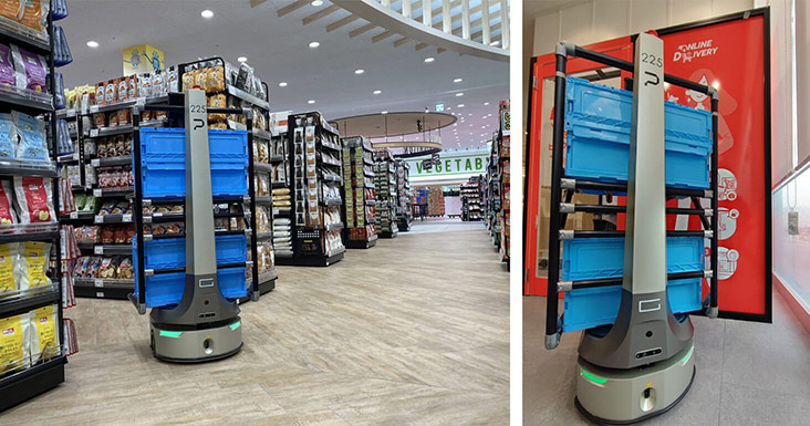 GROUND Introduces Autonomous Mobile Robot “PEER” to Food Market KASUMI’s New Business Format Store